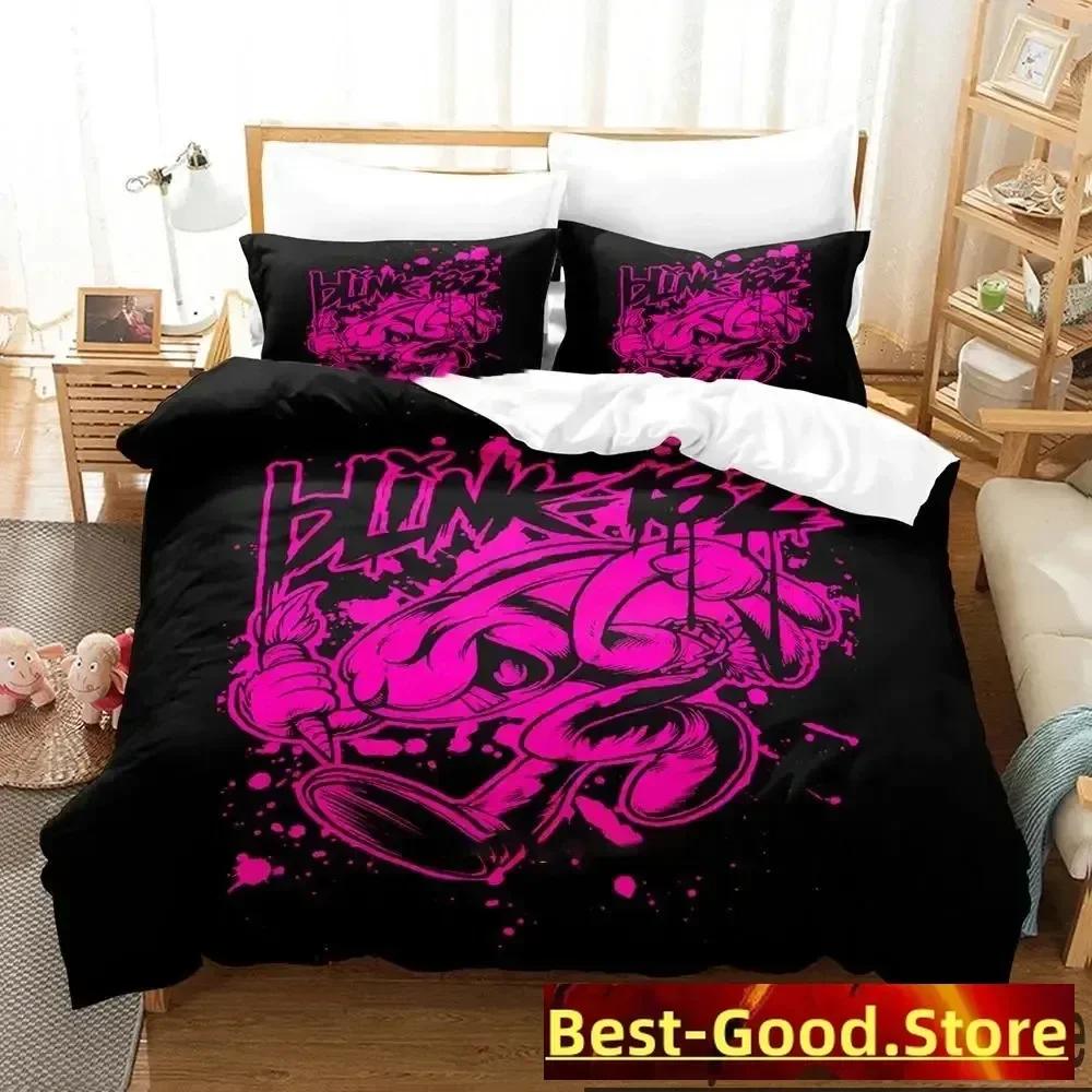 Верхняя 3D Печать Beding Set Blink-182 Для Маленьких Мальчиков Маленьких Девочек Размер Twin Quen King Мягкое Пододеяльник Наволочка Постельное Белье Для Мальчиков Взрослых