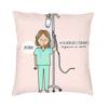 Enfermera En Apuros Nurse Medicine Cushion Cover 40x40cm Home Decor 3D Print Throw Pillow Case for Car Double Side