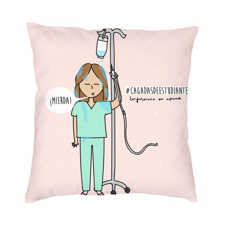 Enfermera En Apuros Nurse Medicine Cushion Cover 40x40cm Home Decor 3D Print Throw Pillow Case for Car Double Side