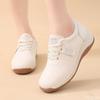 Fashion Spring Autumn New Women's Shoes Comfortable Slope Heel White Shoes Soft Soled Versatile Sports Leisure Single Shoes