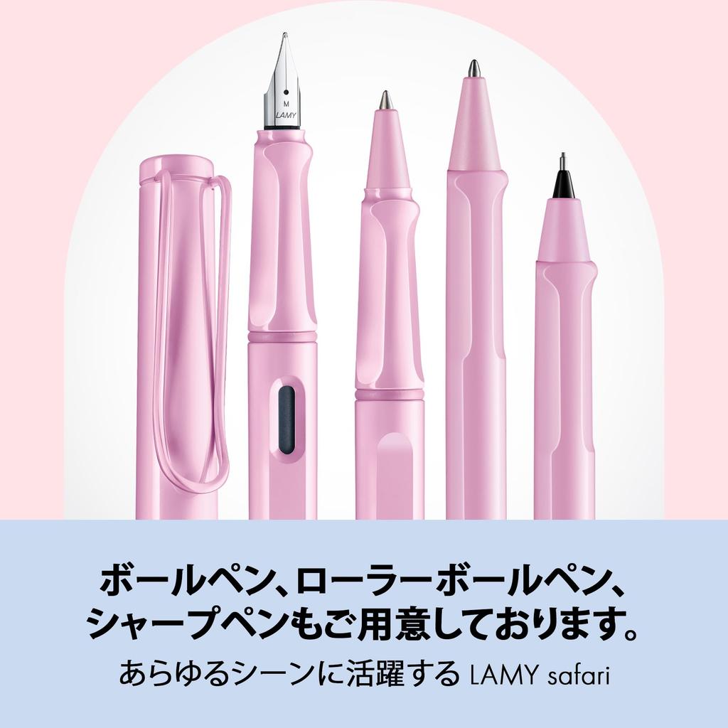 Lamy Перьевая ручка Safari Light Rose Эргономичная ручка и полированное стальное перо Размер EF Идеально подходит для письма и каллиграфии LAMY T 10 Blue с чернильным картриджем