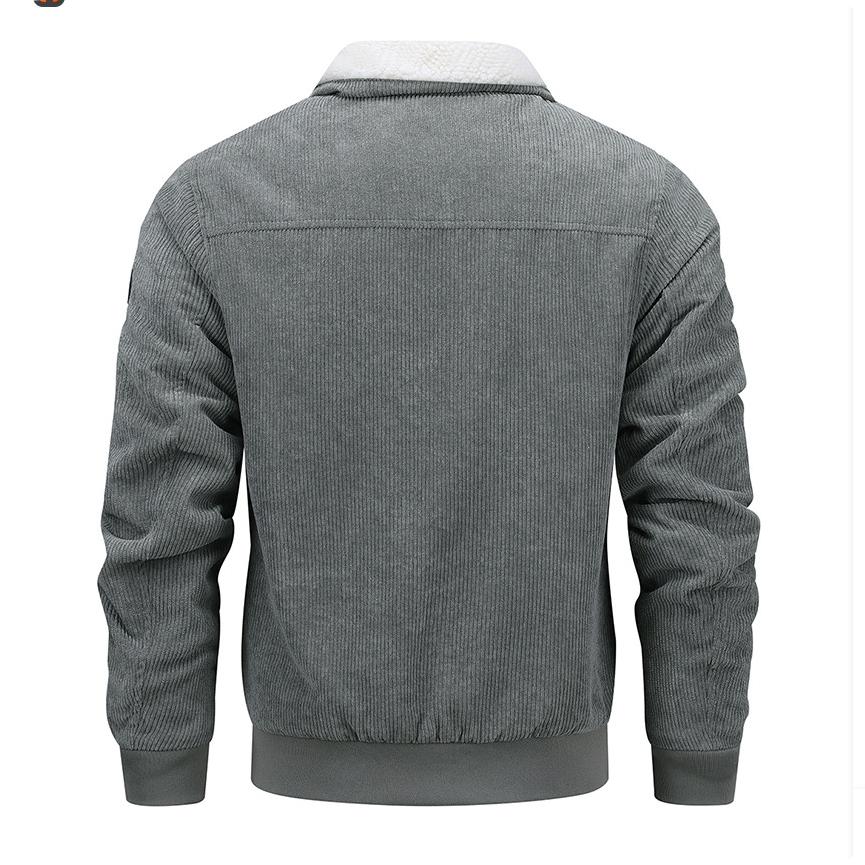 Мужская куртка зимнего стиля, мужская куртка с лацканами, плюс бархатная утолщенная, повседневная, больших размеров, теплая, в стиле милитари, топ