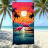 Seaside Microfiber Beach Towel, Water-Absorbing Quick-Drying Double-Sided Velvet Printed Bath Towel