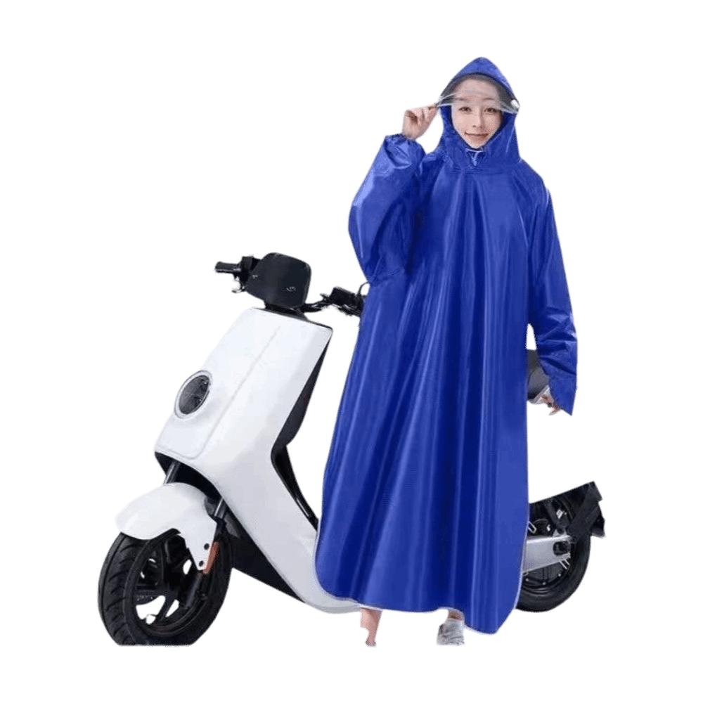 Full Body Coverage Raincoat Waterproof Electric Bike Raincoat One-Piece Rain Poncho Cycling
