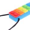 Baby Rainbow Teether ожерелье силиконовые прорезыватели для зубов жевание сенсорные экологически чистые кусающие