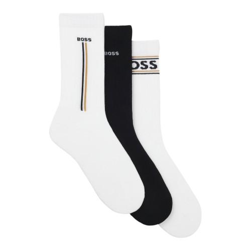 Boss Unisex Adult Logo Crew Socks (Pack of 3)