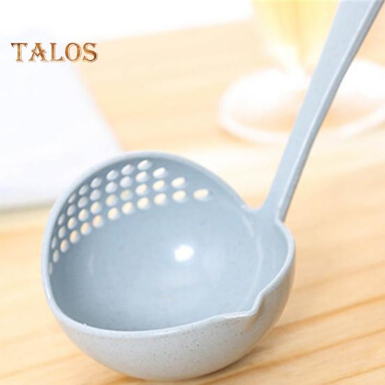 Ложка-ситечко, экологически чистая, легко моется, нежная многофункциональная суповая ложка «два в одном» с отверстием для подвешивания для гостиницы