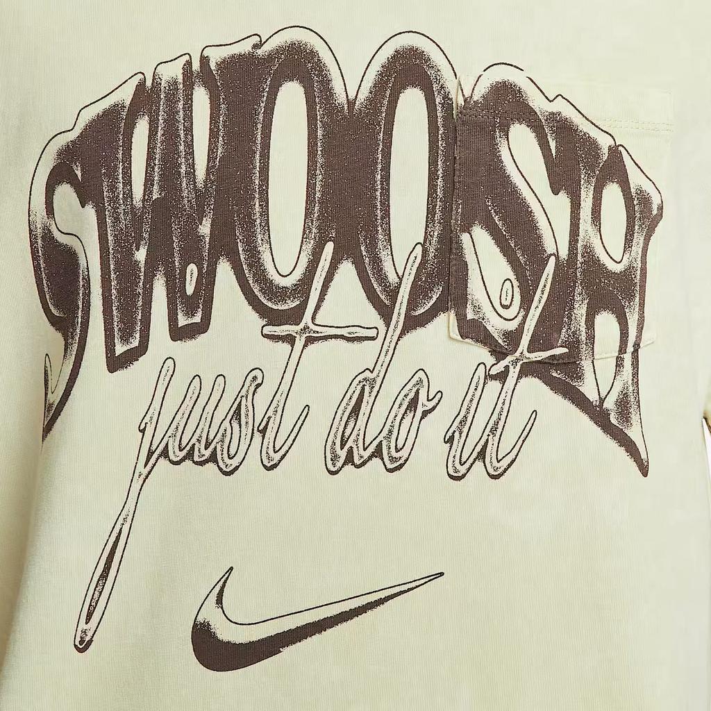 Nike Max90 T Shirts Men's Light Khaki Crew Neck Moderate HQ9261-229