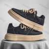 Модные мужские повседневные кроссовки Осень Новые на платформе Уличные Нескользящие Износостойкие Туфли Мужские Модные Удобные Кроссовки на платформе