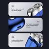 Мини-электробритва USB перезаряжаемая водонепроницаемая бритва для влажной и сухой езды с двумя головками портативный триммер для бороды для мужчин инструмент для удаления волос