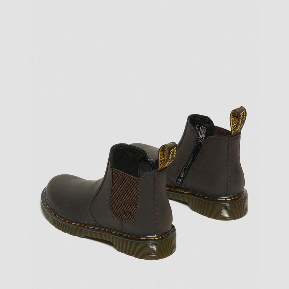 Boots Dr. Martens Brown Junior 2976 Chelsea