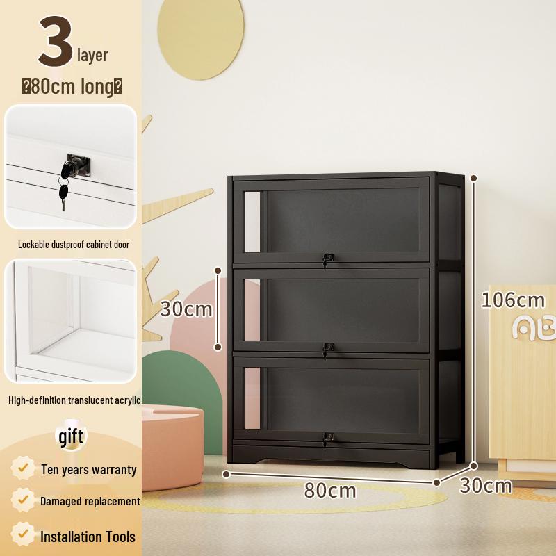 Акриловая стеклянная витрина с замком для игрушек и призов