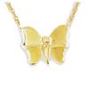 [J8638] - Gold-Plated 'Butterfly' Necklace - 13x10 Mm