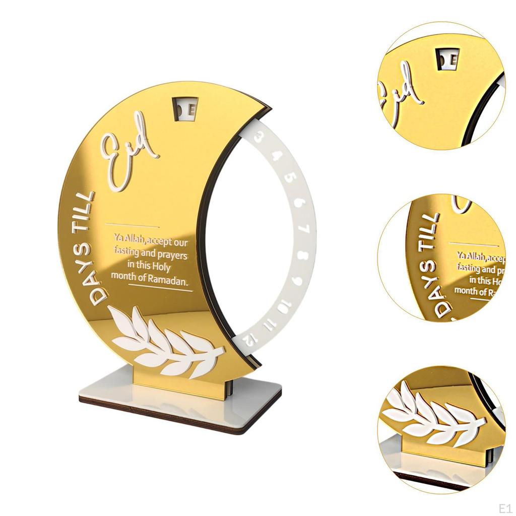 Мусульманский календарь Рамадан Адвент Коллекция акриловых табличек Центральное украшение стола Украшение Ид Мубарак