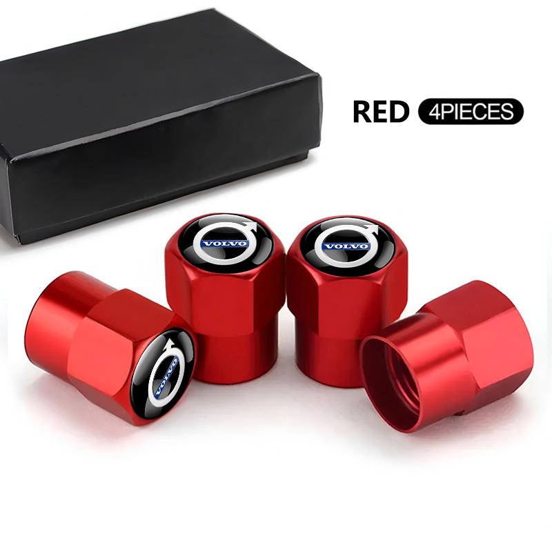 For Volvo Car Alloy Valve Stem Cover Tire Air Valve Cap For Volvo Xc60 Xc90 V40 V60 S60 XC40 V50 V90 S80 C40 V70 XC70 C30 EX90 C