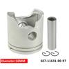 A03E-Piston Set STD For Yamaha 2T 9.9HP 15HP Outboard Motor, 683/682/6E7/6E8/63V Parsun Hidea Seapro HDX 6E7-11631-00-97