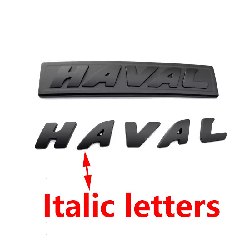 Для Haval H6 GT логотип Автомобильная передняя решетка Черные логотипы Эмблемы для GWM Great Wall Поколение Haval H6 GT