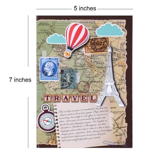 Travelogue Paper Based Hard Bound Travel Journal Diary Planner Pages  24 Motivational Quote Pages 240 Pages Gift for Travel Lovers