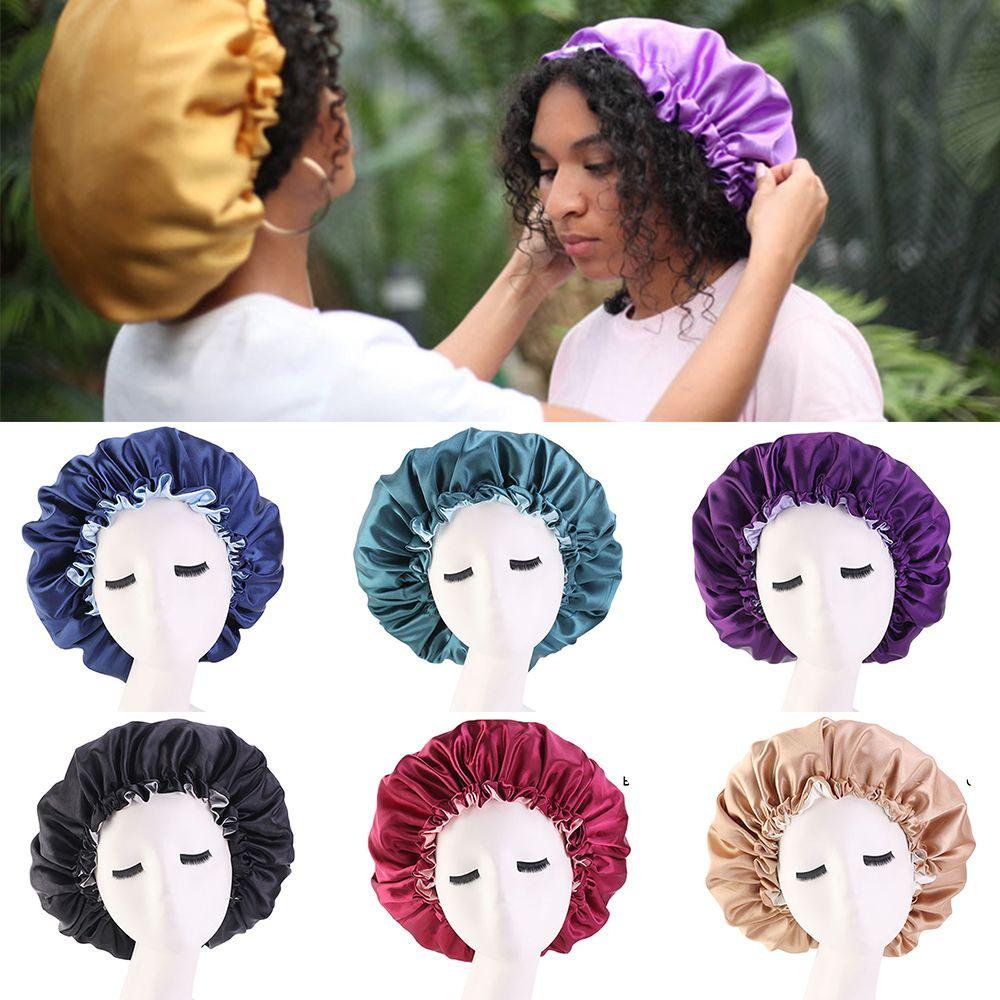 Hair Loss Cover Hair Styling Accessories Night Sleep Hat Chemo Caps Satin Bonnet Head Wrap Hats