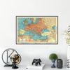 Винтажная карта Европы 1941 года, английская версия, постеры, настенная картина для декора гостиной, без рамки