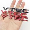 3D Metal Car Styling Logo VTEC Badge Front Grille Emblem Rear Trunk Sticker For Honda Civic Type R S SI Accord Fit CRV SUV