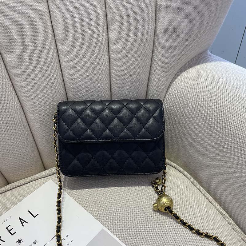 Роскошные женские сумки через плечо, мини-сумки из искусственной кожи, женские поясные сумки с цепочкой и клапаном для помады, модные ромбические женские сумки