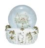 Livelight Snow Globe 65mm White Basket Snowman Gift Snow Globe Market Tokyo Candle