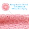 Silicone world PVC Round Anti-skid Bathroom Mats Shower Bathroom Massage Foot Mat Suction Cup With Drain Hole Carpet Floor Mat
