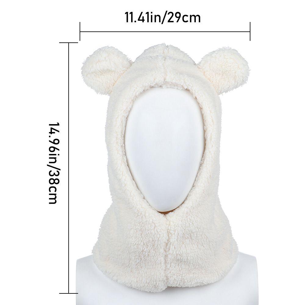 Warm Windproof Plush Beanies Caps Earflap Earmuff Winter Hats Bear Ear Hat