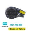 1PK M21-375-595/M21-750-430/M21-750-7425 Black On WhiteCompatible BRADY BMP21 PLUS Handheld Label Printer Self-Laminating Vinyl