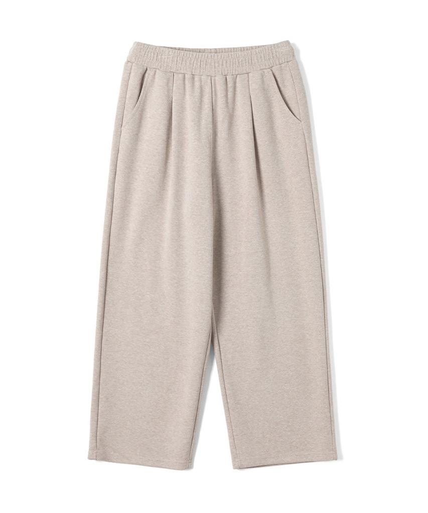 ADHOC Men'S Brushed Single-Pleat Wide Pants (Lt-Beige) (Hbalp49)