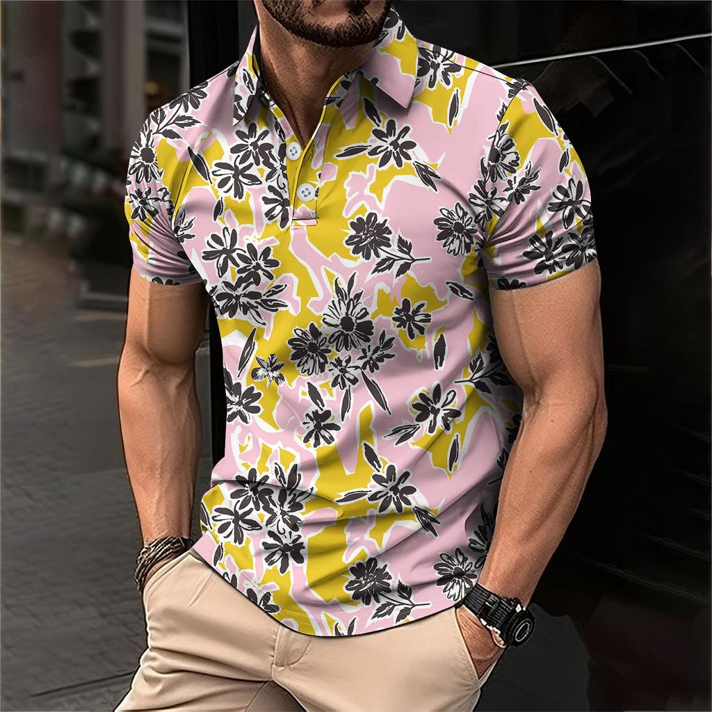 Men's Summer Leisure Culture Breathable Short Sleeved Shirt Top
