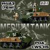 715 шт. M4A3 Модель среднего танка Строительные блоки Вторая мировая война Классический армейский бронированный танк Фигурка солдата Кирпичики DIY Игрушки для детей Праздничный подарок