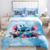 Stitch'S Floral Fantasy Print 3Pcs Bedding Setduvet Cover With 2 Bedropillowcase Home Birthday Gift