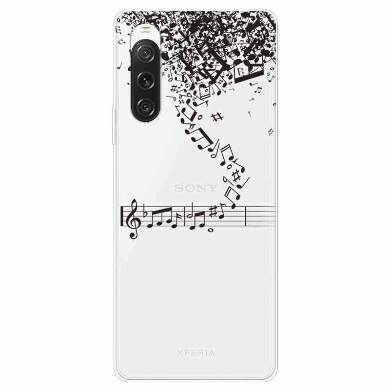 Чехол для Sony Xperia 10 V / 1 V 2023 Прозрачный ТПУ Мягкий Милый Силиконовый Прозрачный Чехол для Sony Xperia 1 10 IV Чехлы для Телефона 10V 10IV