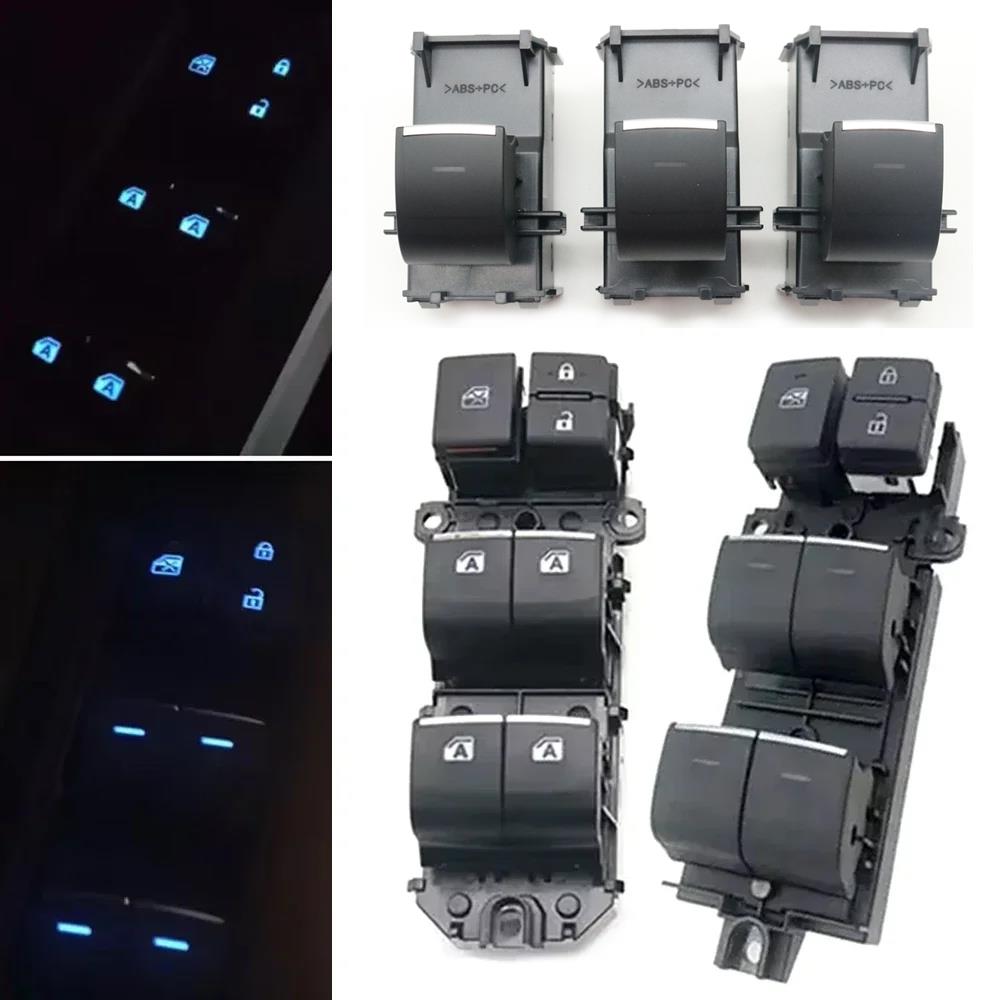 LHD LED Ice Blue Backlight Power Window Lifter Control Button Switch For Toyota RAV4 Corolla C-HR Yaris Karis Cross Levin Avalon