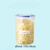 Plastic Sealed Tank Large Capacity Crisper Kitchen Organize Grain Storage Box With Scale Sealed Box Clear Jar Spice Container