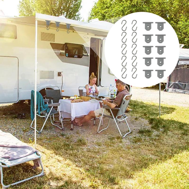 Крючки для фонарей для тента RV 10 шт., держатели для фонарей для кемпинга, вешалка для хранения фонарей для кемпинга в помещении