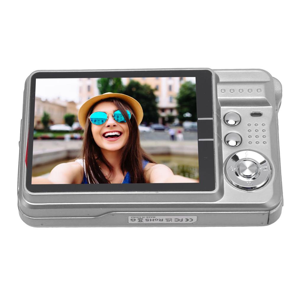 4K Digital Camera 48MP HD 2.7 Inch Screen 8X Zoom Autofocus Auto Beauty Anti Shake Travel Camera with Fill Light for Teens Kids