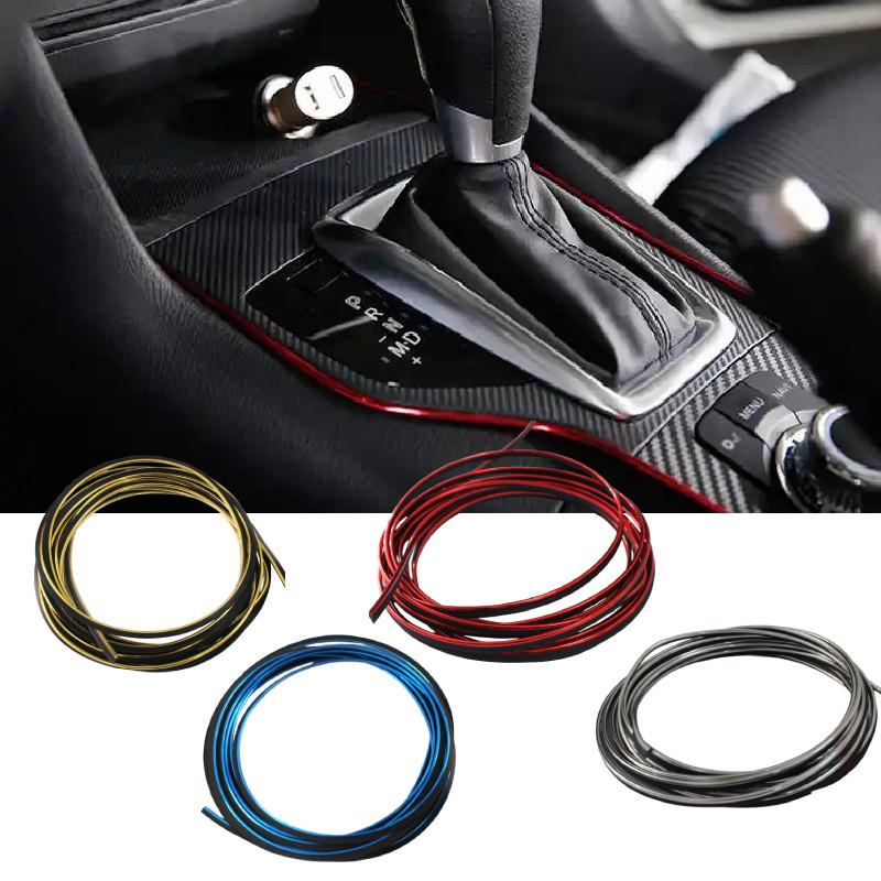 Styling Car Moulding Decorative Filler Strip Interior Exterior Set Red Meters 5
