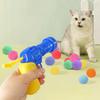 Funny Cat Interactive Teaser Training Toy Creative Kittens Mini Pompoms Games Toys Pets Supplies Accessories Toys For Cat