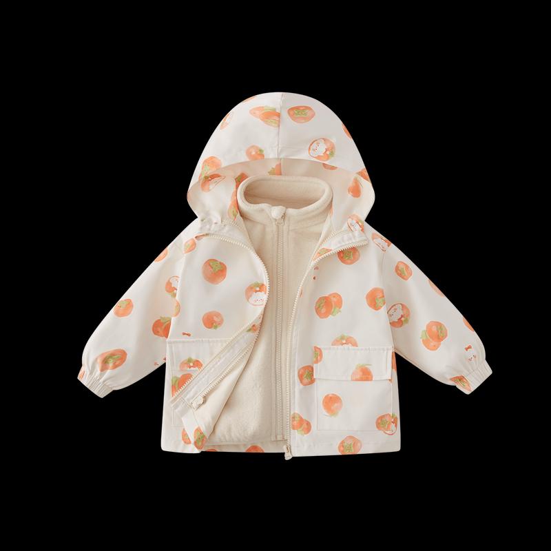 JELLYBABY Girls' Waterproof 3-in-1 Fleece-Lined Winter Jacket