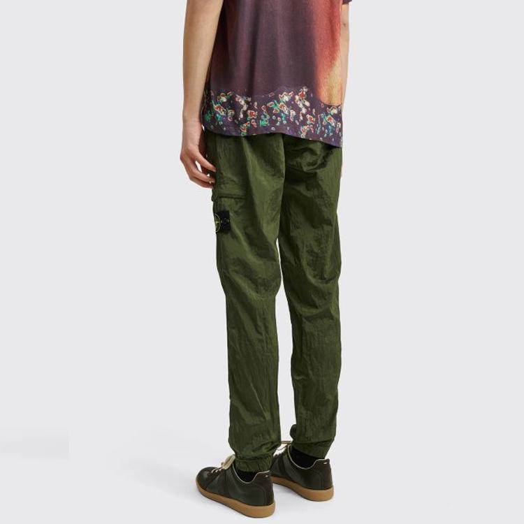 STONE ISLAND Fall Knitted Sweatpants Men's Olive 761531021-v0058