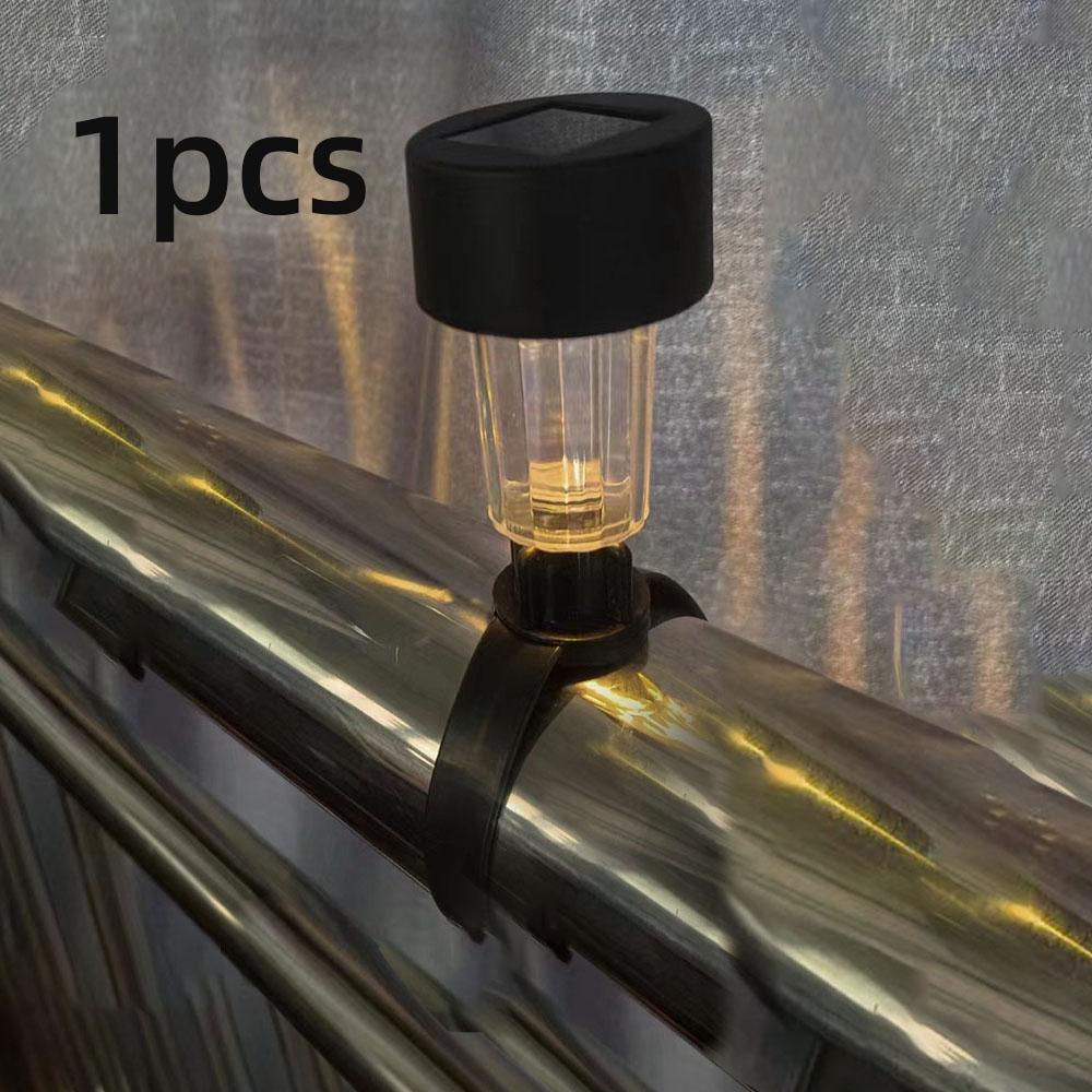 Солнечный садовый светильник, светильник для ограждения балкона, декоративный светильник, солнечный уличный ночной светильник, светильник для газона