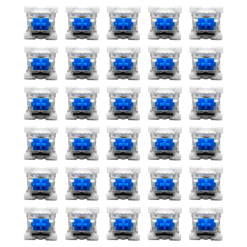 Felimoa Key Switches for Gaming Keyboards, Replacement Switches for Mechanical Keyboards, Pack of 30 (Blue Switches)