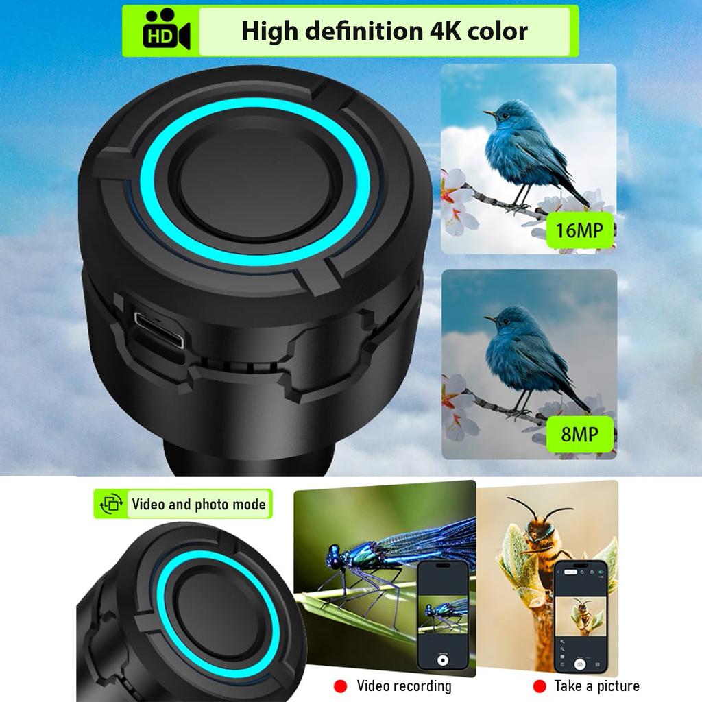 Wireless WiFi Digital Eyepiece for Telescope Camera 4K Video Recording Photo Taking Built In Battery Electronic