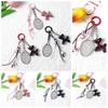 Zinc Zinc Alloy Badminton Keychain Badminton Shape Tennis Racket Rope Keychain  Backpack Decoration