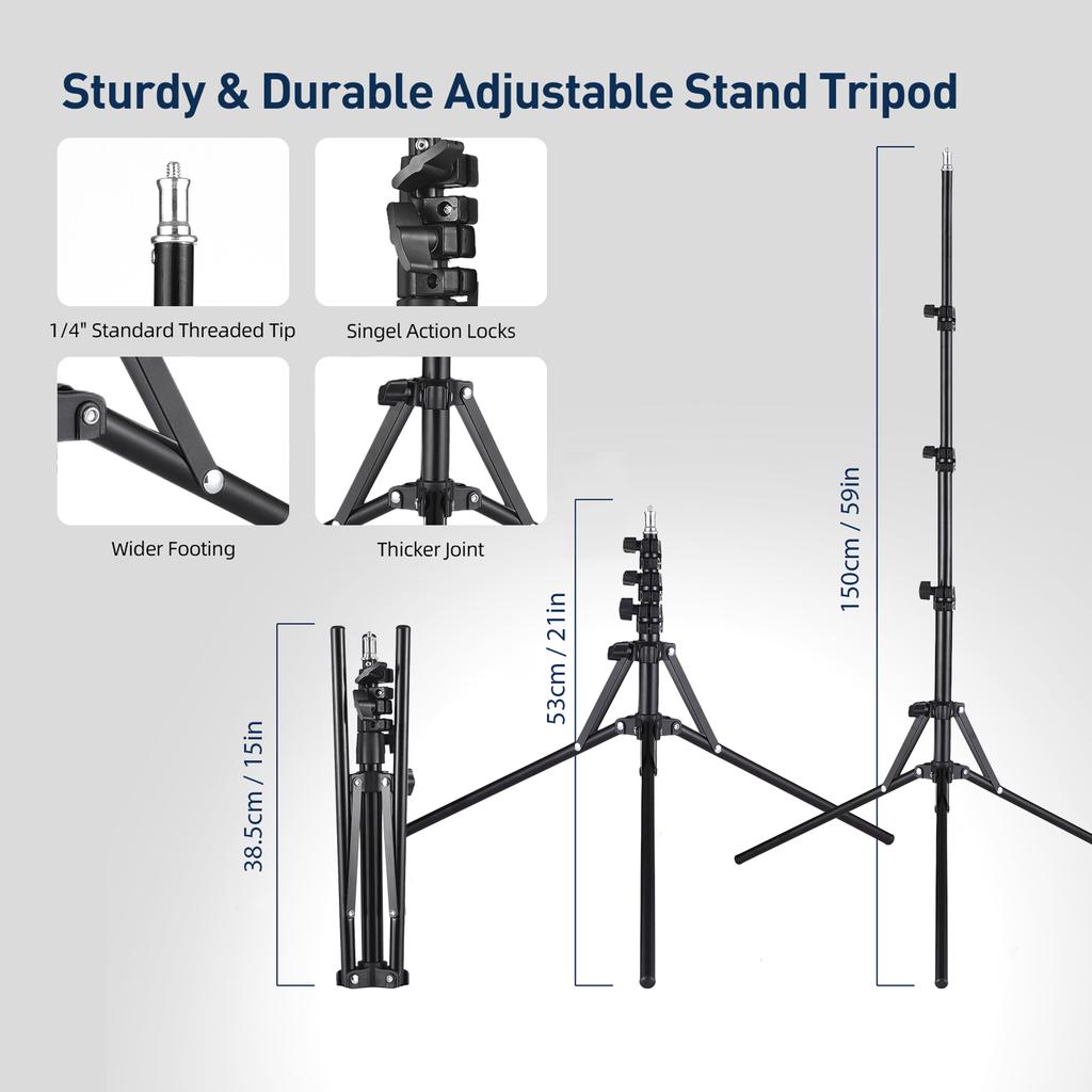 Andoer Studio Photography Softbox Kit with 70cm/28in Octagon Photography Softbox * 2 + 1.5M Metal