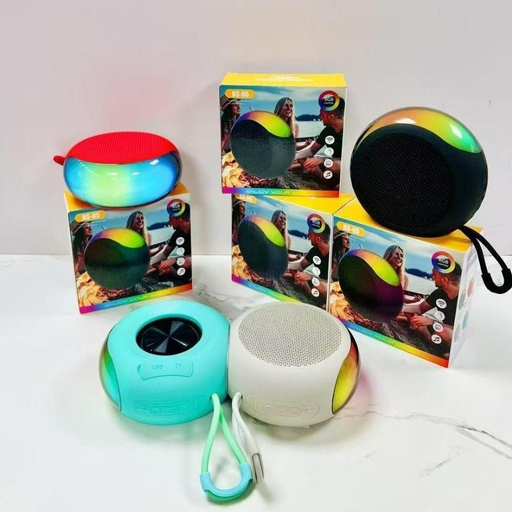 С RGB-подсветкой Беспроводная звуковая колонка 2-в-1 Портативный сабвуфер Мини Bluetooth-динамик Спорт