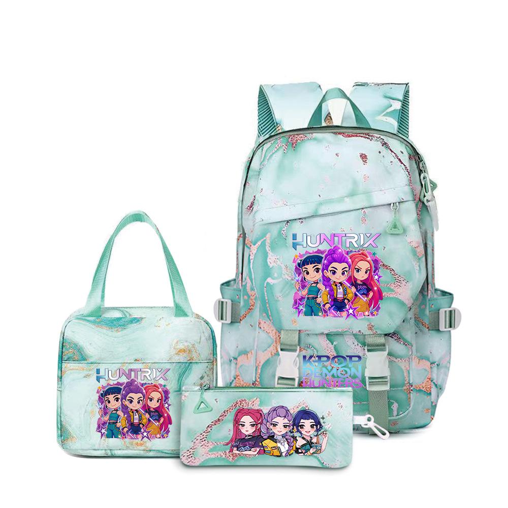 Kpop Witch Hunter Girl Group Primary School Students Print Children'S Backpack Schoolbag Three-Piece Schoolbag